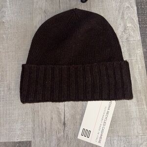 🥥NWT Tesma Cashmere Brown Folded Cuff Beanie